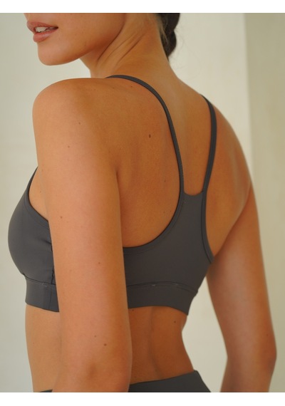 Mai Studios Co. Fold Kaplı Spor Siyah Crop Siyah