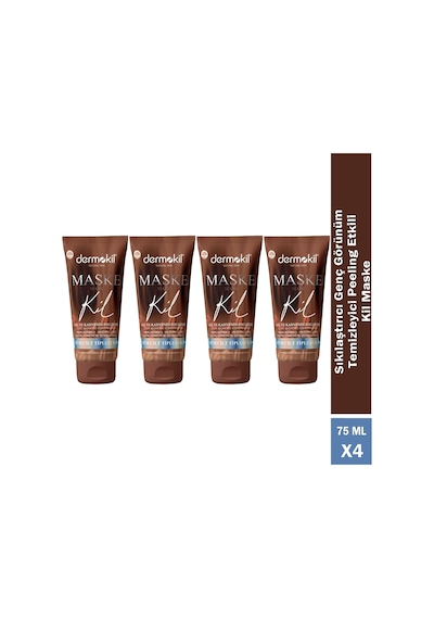 Dermokil Sıkılaştıcı ve Genç Görünüm Kil Maskesi 75 Ml X 4 Adet