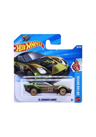 Hot Wheels El Segundo Coupe - Hw Fan Driven Metalik Yeşil 1/64 Diecast Model Araba Çok Renkli