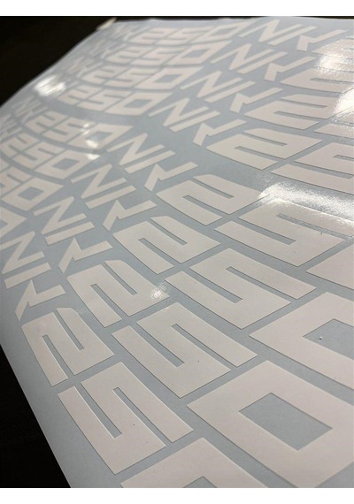 Cf Moto Nk 250 Jant İçi 8 Adet Sticker Beyaz