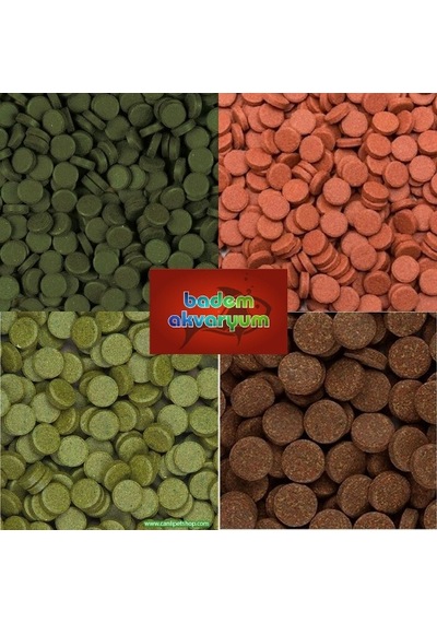 Tropical Tablet Yem Paketi 5 Çeşit Tropical Tablet Yem 250 Adet