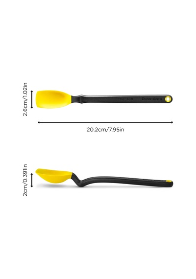 Mini Supoon Silikon Kaşık, Sarı