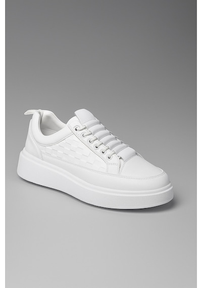 Günlük Erkek Spor Ayakkabı Bağcıklı Dikiş Detaylı Hafif Kalın Yüksek Taban Sneaker 418 Beyaz Günlük Erkek Spor Ayakkabı Bağcıklı Dikiş Detaylı Hafif Kalın Yüksek Taban Sneaker 418 Beyaz
