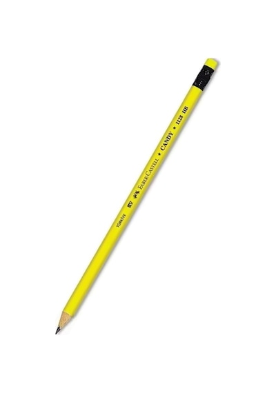Kurşun Kalem Silgili 4 Adet Candy Hb Siyah Kurşun Kalem Silgili Kalem Neon Desenli Hb Kalem