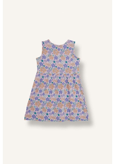 Defacto Çiçek Desenli Kolsuz Açık Pembe Elbise Kız Bebek C0074a526smpn180 Pembe-pn180