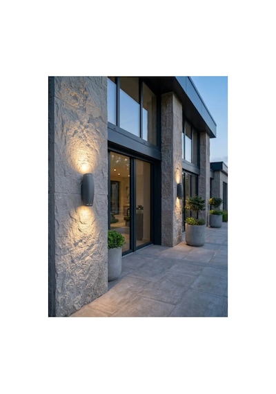 Dış Mekan Led Duvar Aplik Sirius Alüminyum Duvar Apliği 2x3.5w Ledli Siyah - 942452092 Siyah