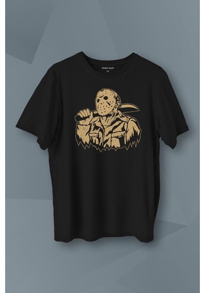 Jason 13. Cuma Korku Film Friday Baskılı Tişört Unisex T-shirt 001