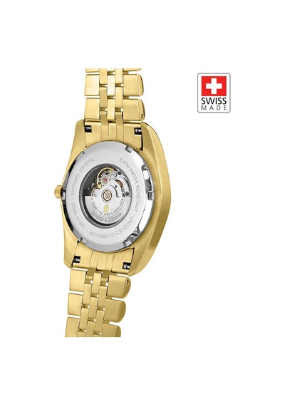 Inspıratıon Jwl04109 Sellita Sw100, 25 Jewels Otomatik Mekanizmalı, Swiss Made Kadın Kol Saati Altın