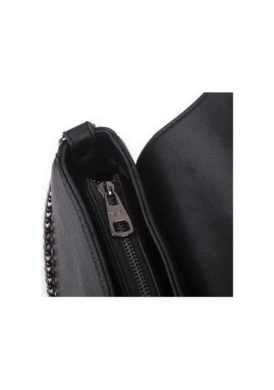 Nas Bag Mini Kapaklı Çapraz Çanta En 20 Cm , Boy 12 Cm Siyah Victoria