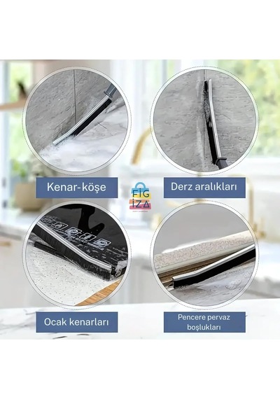 Çok Amaçlı İnce Detay Temizlik Fırçası / Derz Arası, Lavabo, Mutfak Ve Banyo Köşe Temizlik Fırçası / Sert K