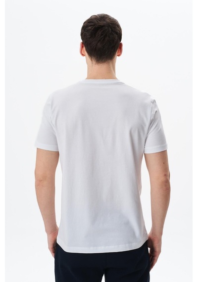 AR-MA Arma Erkek Regular Fit Baskılı Süprem Bisiklet Yaka Tişört Y29344454002 Beyaz