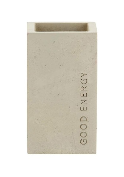 G2765 Good Energy Minimalist Beton Çimento Kalemlik İskandinav Tarzı 6,5 Cm G X 11,2 Cm Y Beyaz - Çok Renkli