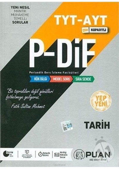 Puan Yayınları TYT AYT Tarih PDİF Konu Anlatım Fasikülleri