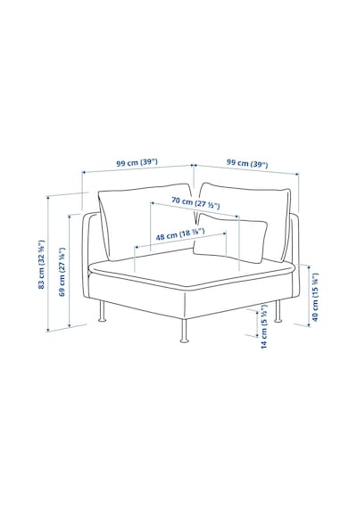 Ikea Kırmızı Konforlu Kanepe - Köşe Koltuk