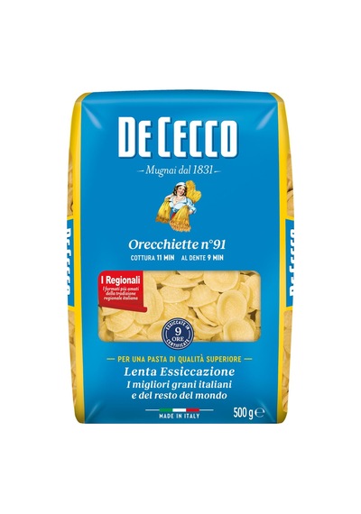 De Cecco Orecchiette 500 G - 5 Adet Tarı