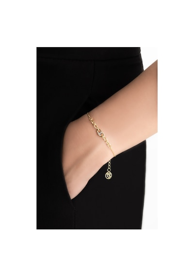 So Chic Amanda 18 Ayar Sarı Altın Kaplama 19 Cm Gümüş Bileklik Sarı