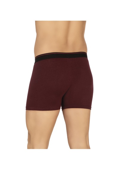 Özkan Underwear Özkan 11256 3'lü Paket Erkek Premium Kumaş Modal Pamuklu Esnek Yumuşak Boxer Şort Bordo