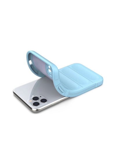 Apple, Uyumlu iPhone 11 Pro Max Kılıf Optimum Silikon - Sky Blue