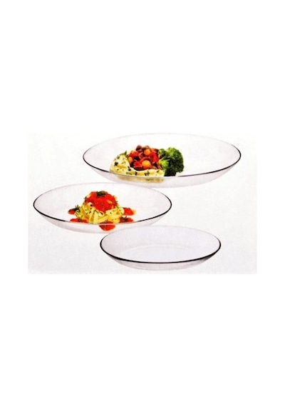 Paşabahçe 96501 İnvitation Oval Servis Tabağı 3 Lü