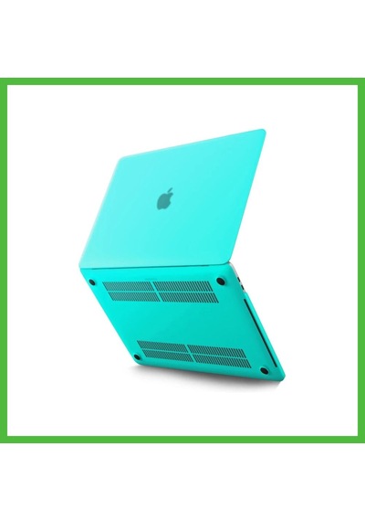 Vaveni Apple Uyumlu Macbook Pro 13 2021 Apple Uyumlu Macbook Buzlu Kapak - Yeşil Arz