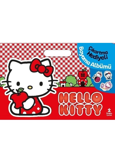 Hello Kitty - Çıkartma Hediyeli Boyama Albümü- Doğan Çocuk