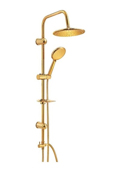 Ar Acuba Yağmurlama Tepe Duş Seti Altın Görünümlü Gold 102158027 Diğer