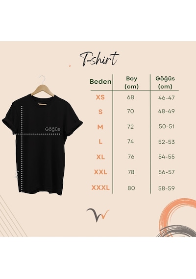 Avcılık Geyik Avı Dağ Doğa Baskılı Minimal Regular Fit %100 Pamuk Turuncu T-shirt Turuncu