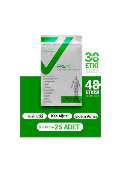 Aselya TTS Teknolojili Ginseng Kas ve Eklem  Bandı