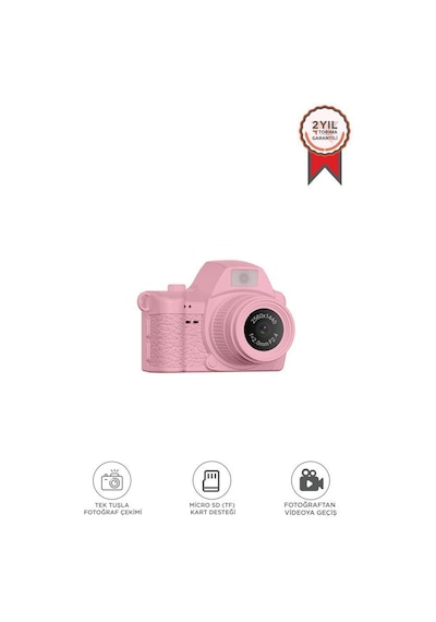 Torima CMR42 Video Mini Kamera Dijital Fotoğraf Makinesi Pembe