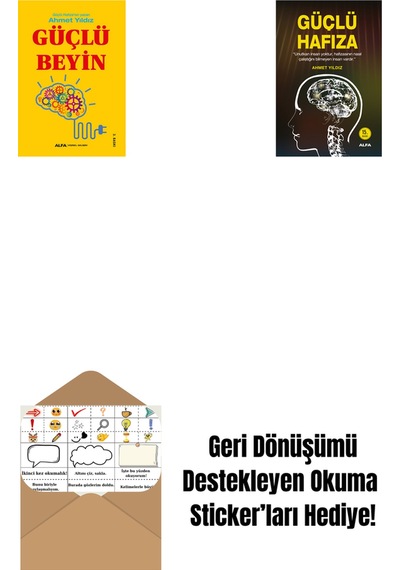 Güçlü Beyin + Güçlü Hafıza + Okuma Sticker'ları