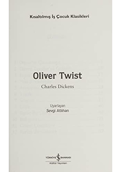 Oliver Twist Kısaltılmış Metin : İş Çocuk Klasikleri - 100 Temel Eser