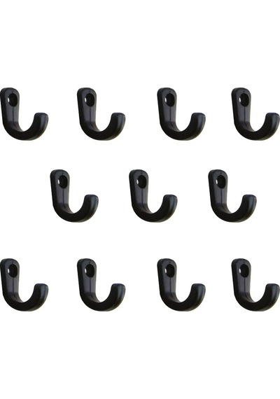 Zenvia Tekli Bijuteri, Dekor Askısı - Siyah, 100 Adet, 10x18x22 Mm Znv2026 Çok Renkli
