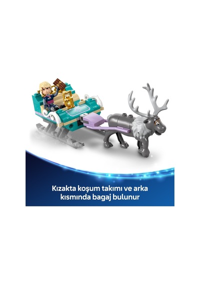 Lego Disney Princess Anna'nın Kızak Macerası 43256 - 4 Yaş & Üzeri Çocuklar İçin Yaratıcı Oyuncak Yapım Seti 192 Parça