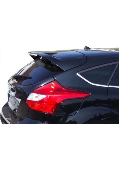 Ford Focus 3 HB Spoiler Camüstü (Işıklı) Fiber 2011-2014