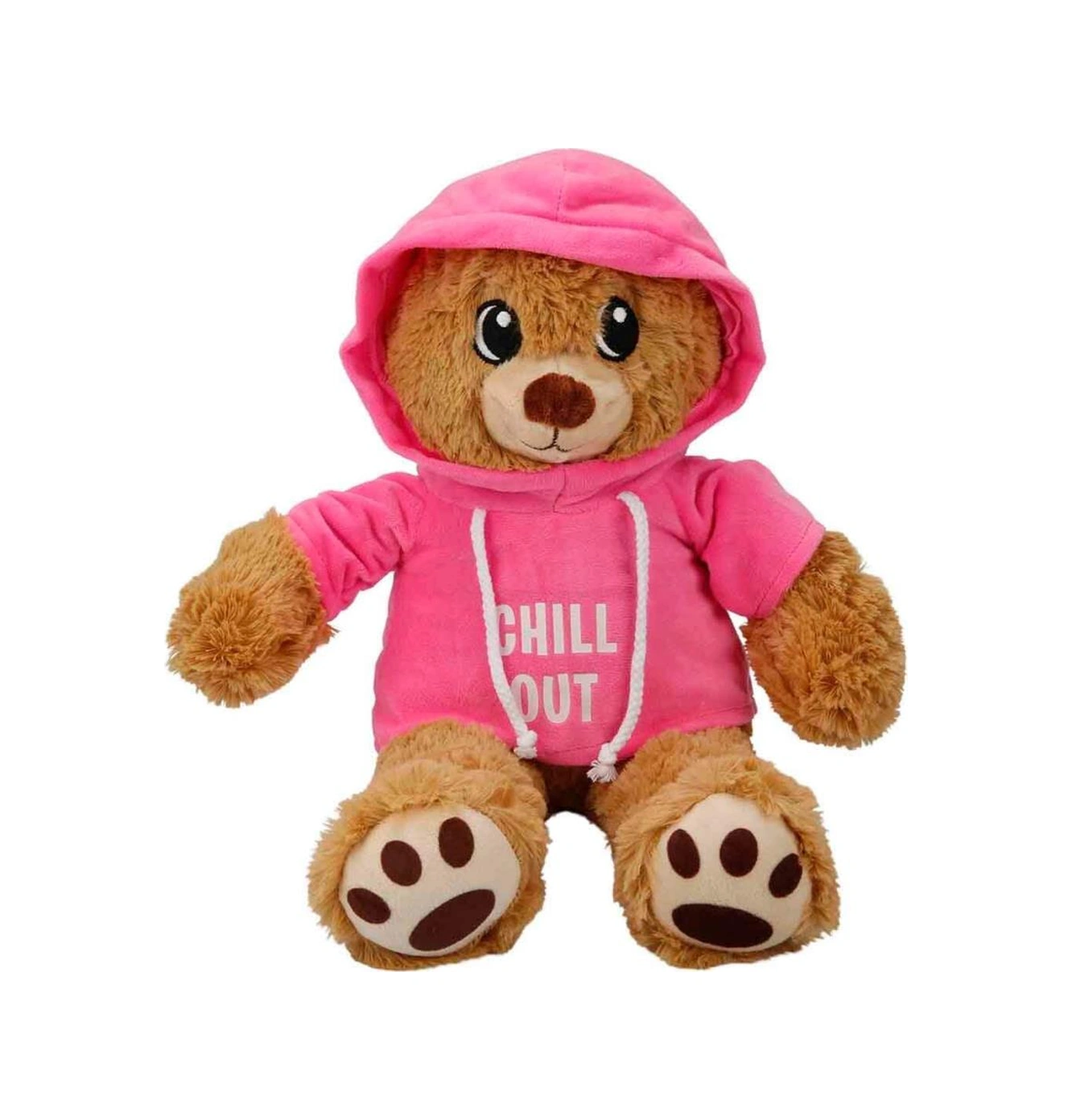 Kapşonlu Peluş Ayı 30 Cm. Mor