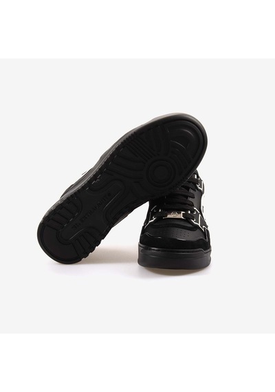 Philipp Plein Bağcıklı Erkek Spor & Sneaker Ayakkabı Msc4017 Siyah