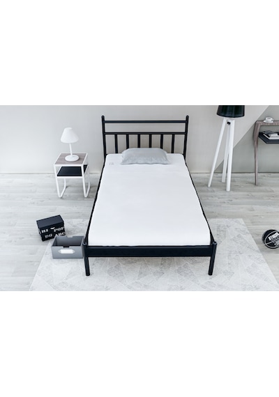 Metalia Gm 230 Lima Siyah Tek Kişilik Karyola 90X190 Metalia Gm 230 Lima Siyah Tek Kişilik Karyola 90X190