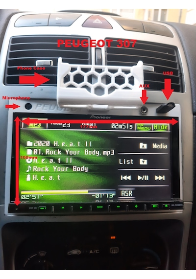 Peugeot 307 Teyp Çerçevesi