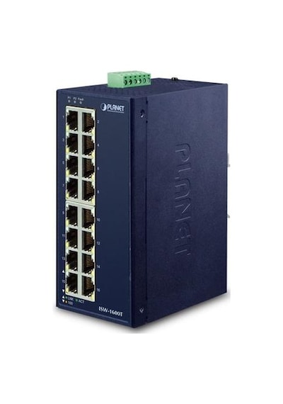 Planet PL-ISW-1600T 16 Port 10/100TX Fast Endüstriyel Ethernet Switch