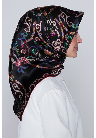 Armine 2021/22 Sonbahar Kış Serisi İpek Twill Eşarp 8039d-09