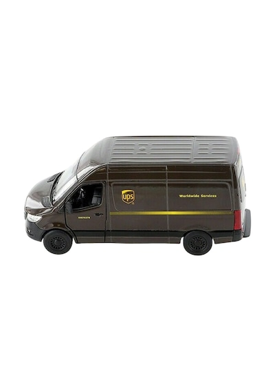 Kinsmart Mercedes Benz Sprinter Ups Kargo Aracı Metal Model Araba Çek Bırak 12 Cm