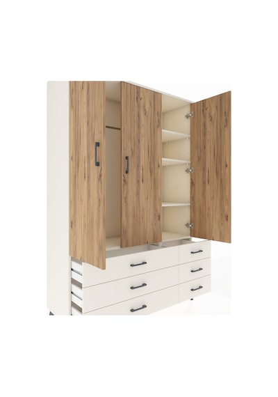 Hyperion Dolap 5 Raflı 6 Çekmeceli Tek Askılı 132x44x195 Ayta... Aytaşı Hyperion Dolap 5 Raflı 6 Çekmeceli Tek Askılı 132x44x195 Ayta... Aytaşı