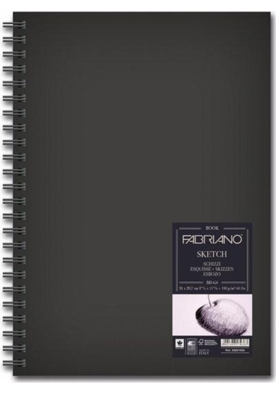 Fabriano Schizzi Sketch Book Spiralli Eskiz Defteri 110Gr A4 80 Y