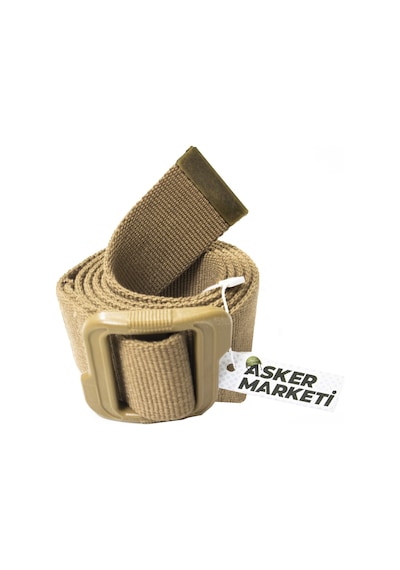 Kordak Haki Outdoor Plastik Tokalı Kemer - Ayarlanabilir Palaska