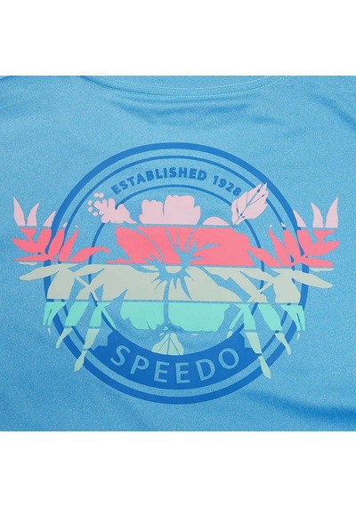 Speedo 8-00395716242 Ss Graphic Swim Shirt Am Erkek Güneş Koruyucu Tişört 001