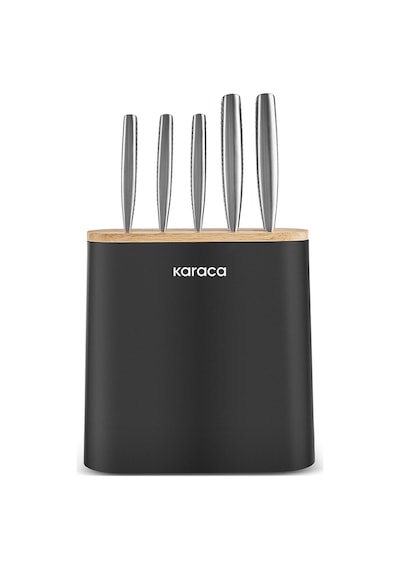 Karaca Samuray Solid Standlı Japon Çeliği 6 Parça Bıçak Seti Gümüş