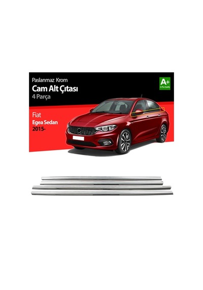 S-Dizayn  Fiat Egea Sd Krom Cam Çıtası 4 Prç. 2015 Üzeri