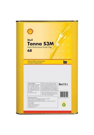 Shell Tonna S3 M 68 Teneke Kızak Yağı 15 L