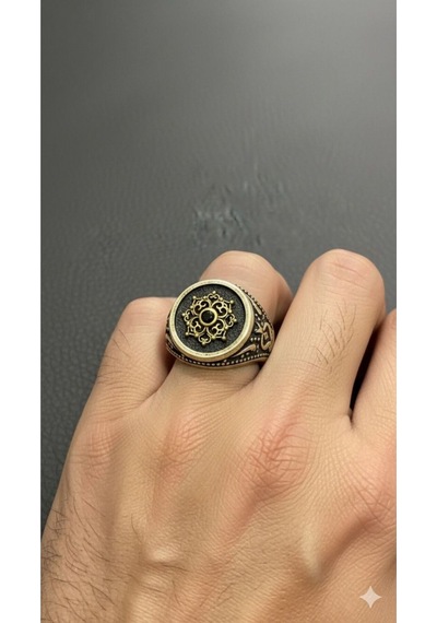 Erkek Gümüş Yüzük Çok Renkli