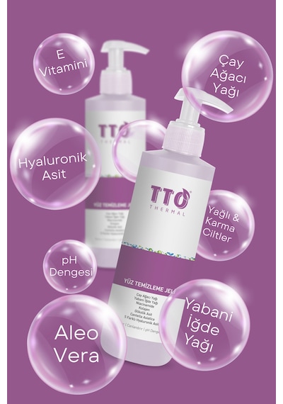 Tto Yüz Temizleme Jeli 200 Ml Normal Akneli Rozalı Ciltler Için Arındırıcı